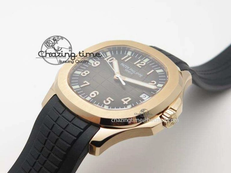 Aquanaut Jumbo RG Bp-Maker V3 Best Edition Black Dial On Black Rubber Strap MIYOTA 9015 PP324CS Attractive 9101