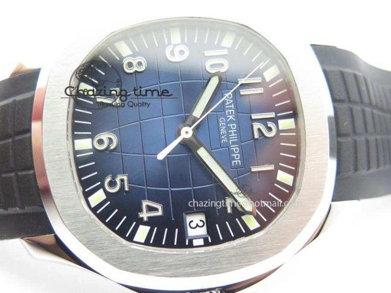 AllSeason Aquanaut Jumbo SS V6 Maker Best Edition Blue Dial On Black Rubber Strap A 9091