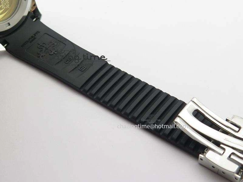 AllSeason Aquanaut Jumbo SS V6 Maker Best Edition Blue Dial On Black Rubber Strap A 9091
