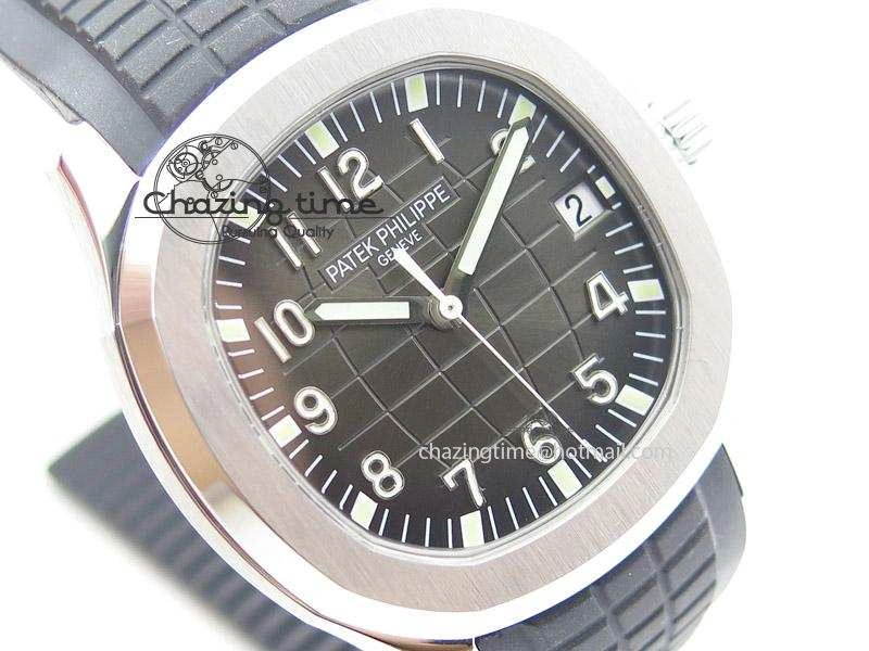Youthful Aquanaut Jumbo V4 SS Black Dial on Black Rubber Strap Best Edition A 9099