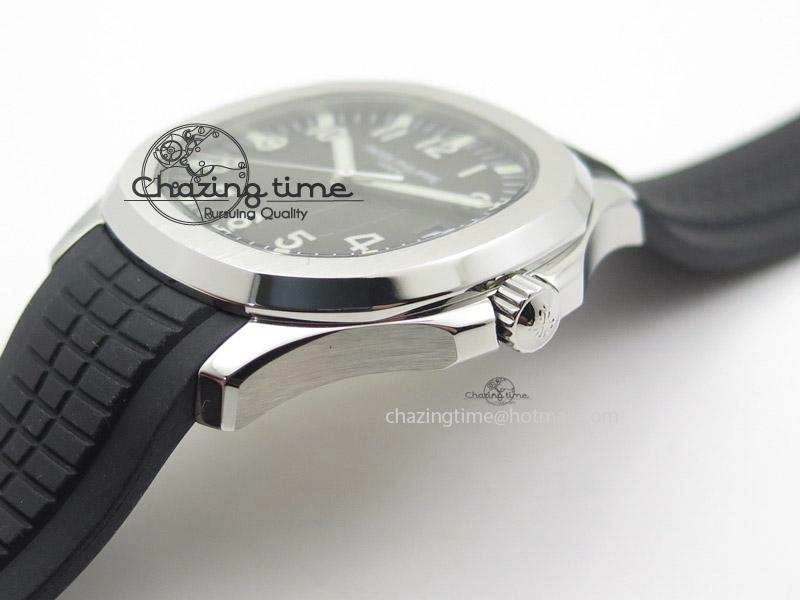 Youthful Aquanaut Jumbo V4 SS Black Dial on Black Rubber Strap Best Edition A 9099