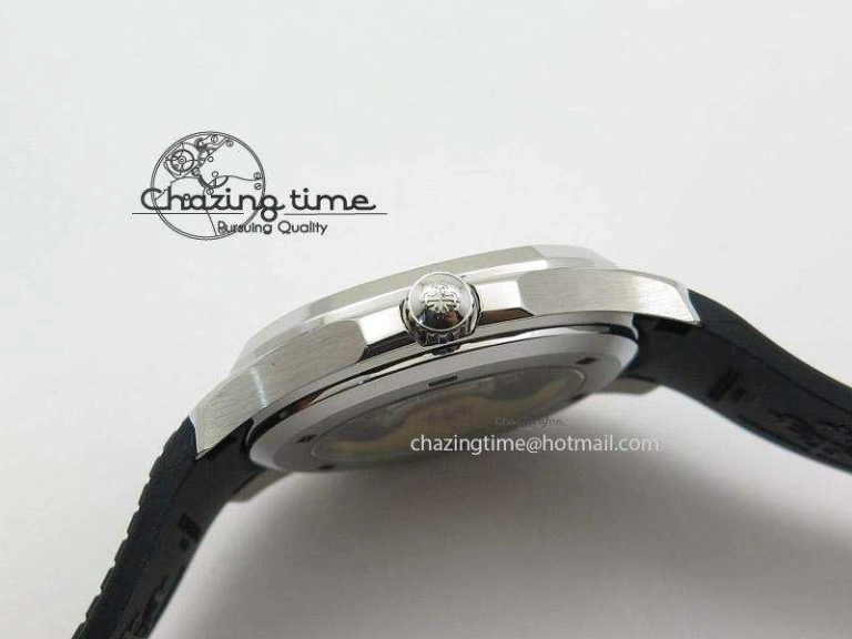 Youthful Aquanaut Jumbo V4 SS Black Dial on Black Rubber Strap Best Edition A 9099