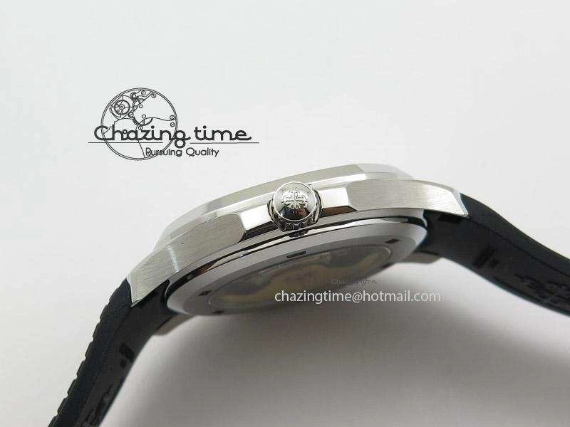 Youthful Aquanaut Jumbo V4 SS Black Dial on Black Rubber Strap Best Edition A 9099