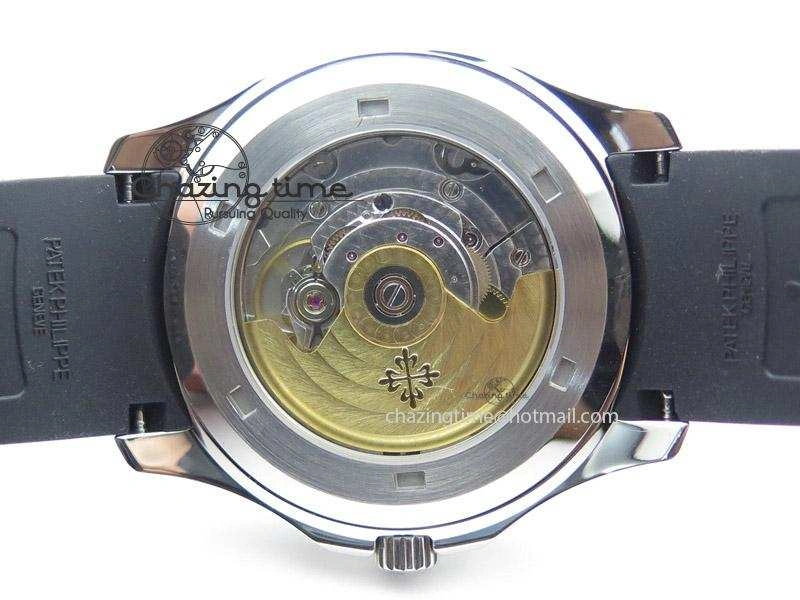 Youthful Aquanaut Jumbo V4 SS Black Dial on Black Rubber Strap Best Edition A 9099