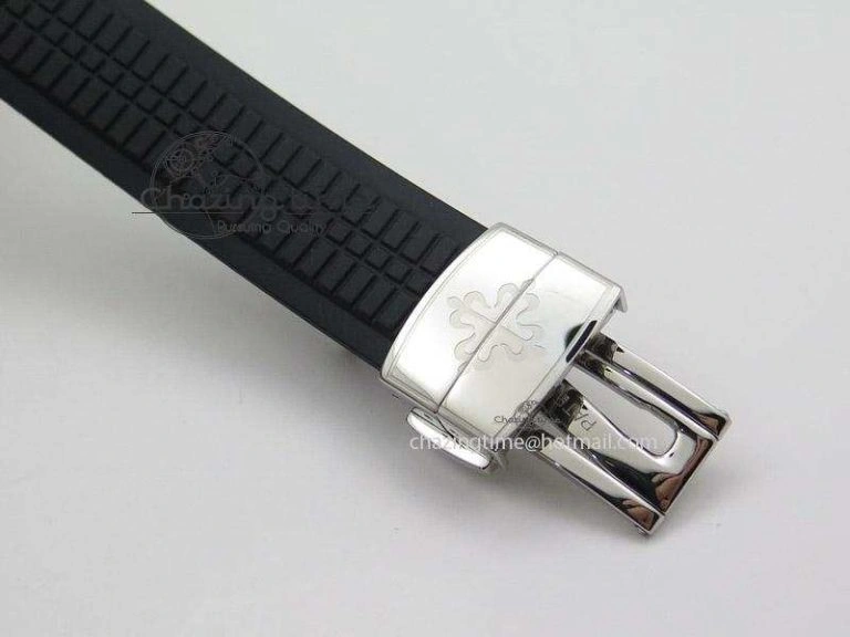 Youthful Aquanaut Jumbo V4 SS Black Dial on Black Rubber Strap Best Edition A 9099