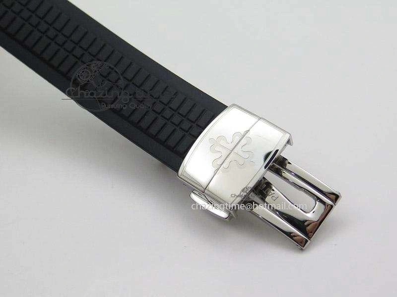 Youthful Aquanaut Jumbo V4 SS Black Dial on Black Rubber Strap Best Edition A 9099