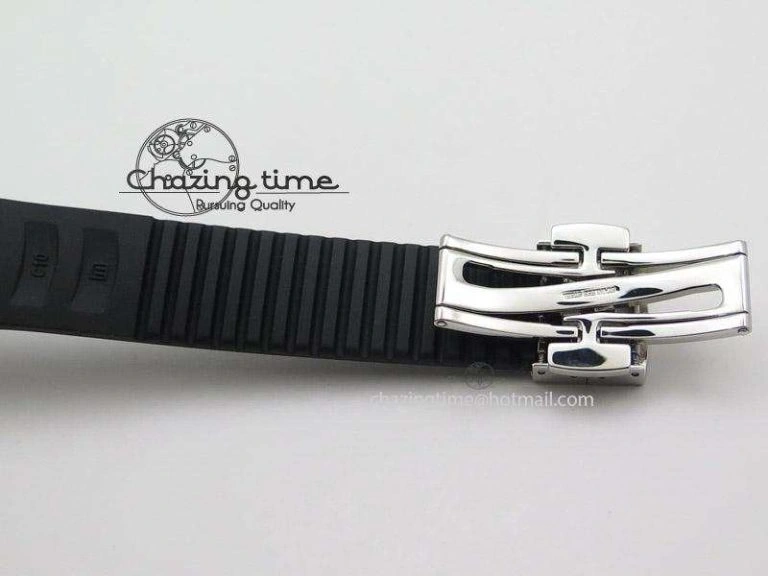Youthful Aquanaut Jumbo V4 SS Black Dial on Black Rubber Strap Best Edition A 9099