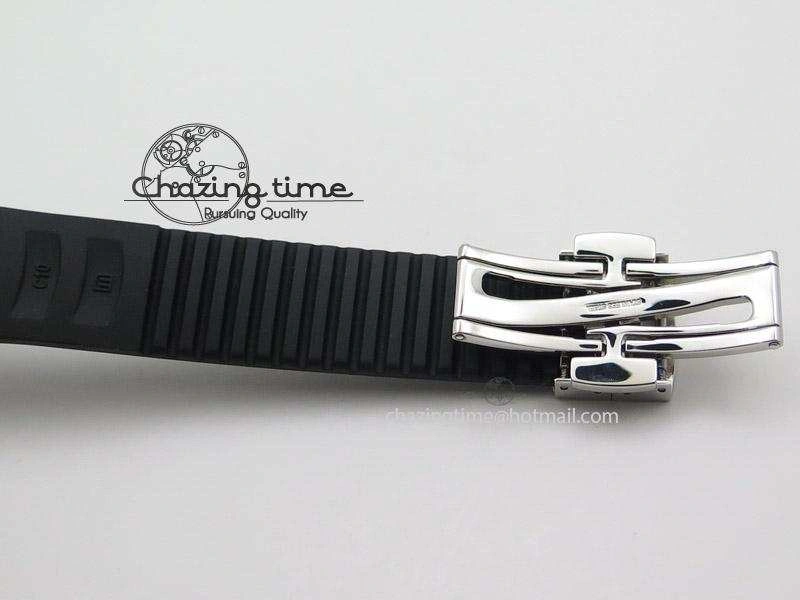 Youthful Aquanaut Jumbo V4 SS Black Dial on Black Rubber Strap Best Edition A 9099