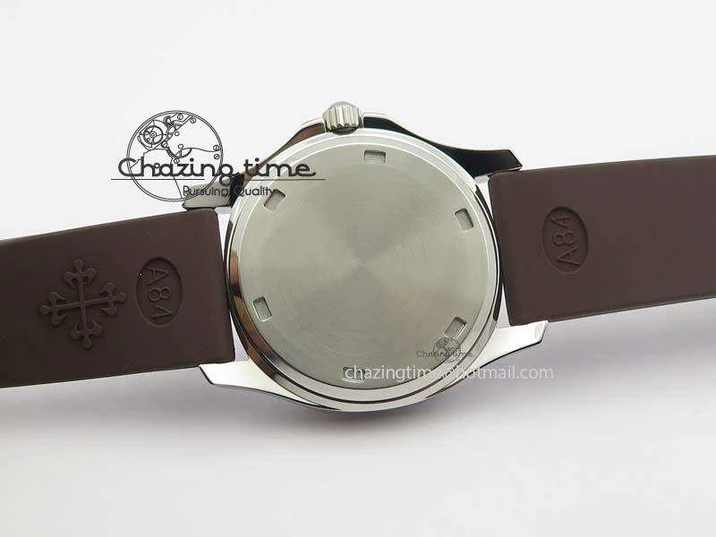 GoAnywhere Aquanaut SS 35mm Best Editon Brown Dial Diamond Bezel on Brown Rubber Strap Ronda Quartz 9081