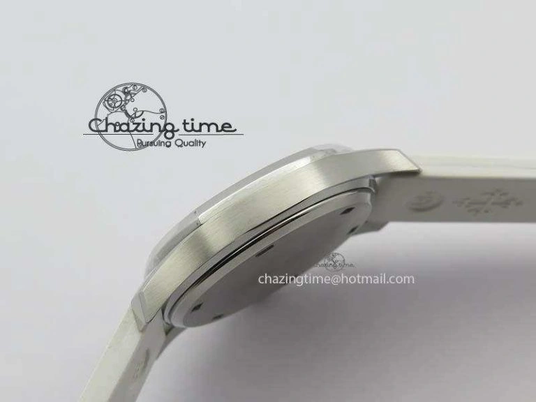 Aquanaut SS 35mm Best Editon White Dial Diamond Bezel On White Rubber Strap Ronda Quartz HighQuality 9078