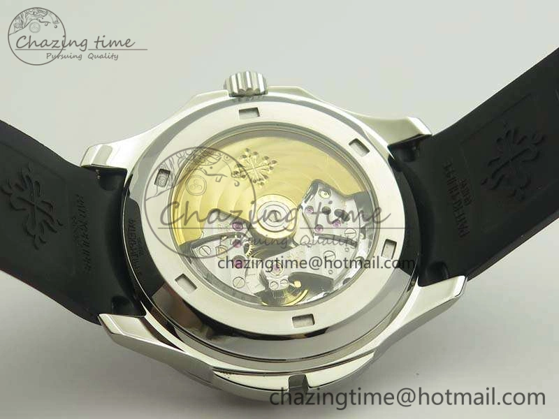 Aquanaut Time Travel 5164A SS Black Dial On Rubber Strap 324SC Sporty 9004