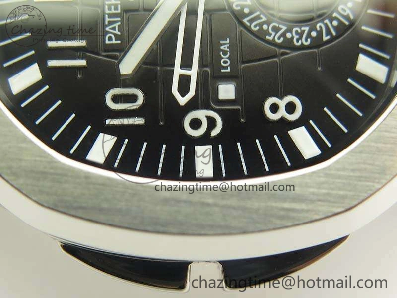 Aquanaut Time Travel 5164A SS Black Dial On Rubber Strap 324SC Sporty 9004