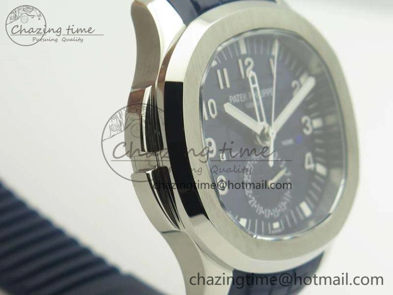 Sophisticated Aquanaut Time Travel 5164A SS Blue Dial On Rubber Strap 324SC 9003