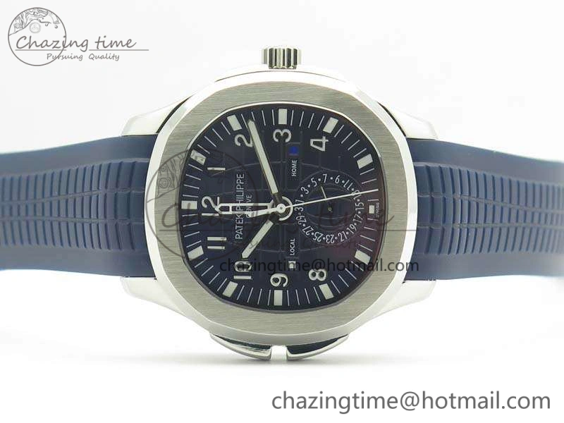 Sophisticated Aquanaut Time Travel 5164A SS Blue Dial On Rubber Strap 324SC 9003