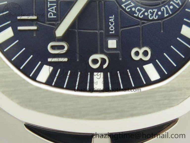 Sophisticated Aquanaut Time Travel 5164A SS Blue Dial On Rubber Strap 324SC 9003