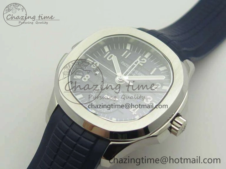 Sophisticated Aquanaut Time Travel 5164A SS Blue Dial On Rubber Strap 324SC 9003
