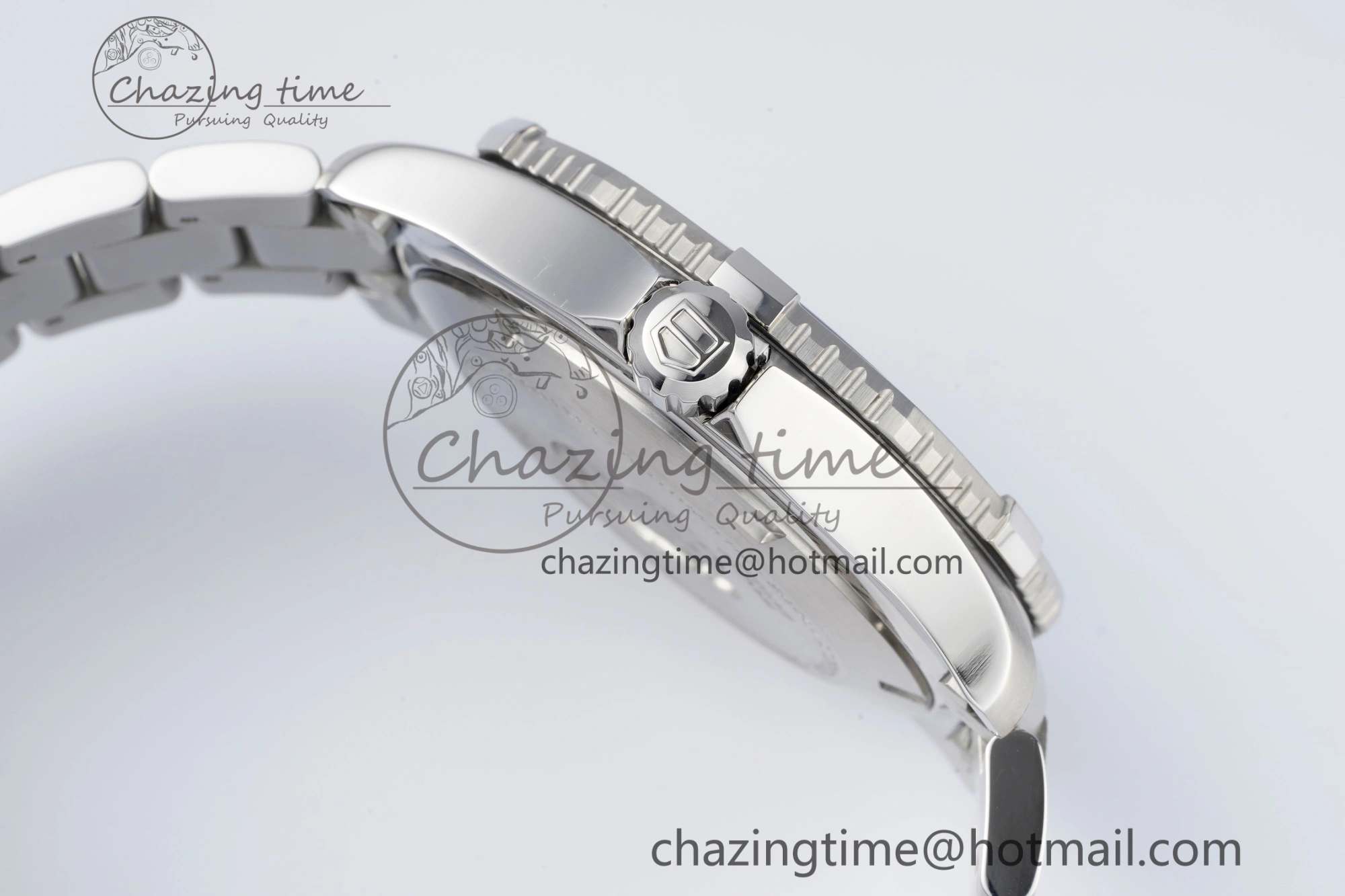 Seasonal Aquaracer Calibre 5 41.5mm TARF 1:1 Best Edition Black Dial Black Bezel on SS Bracelet SW 9661