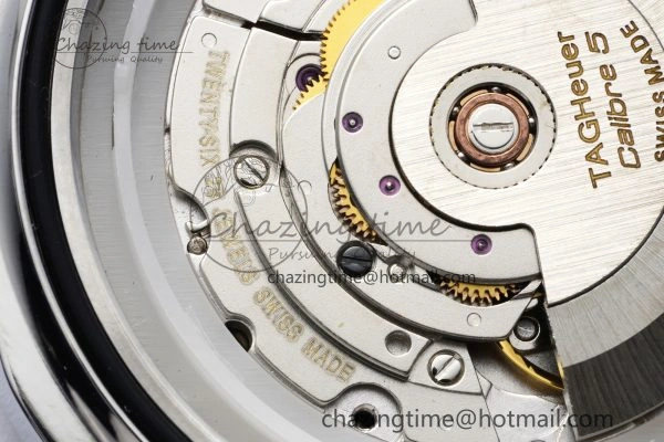 Seasonal Aquaracer Calibre 5 41.5mm TARF 1:1 Best Edition Black Dial Black Bezel on SS Bracelet SW 9661