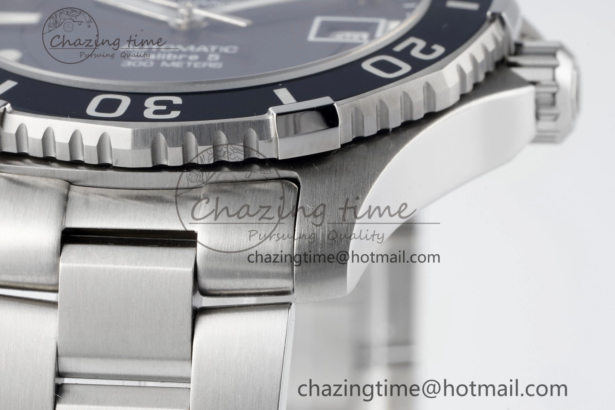 Seasonal Aquaracer Calibre 5 41.5mm TARF 1:1 Best Edition Black Dial Black Bezel on SS Bracelet SW 9661
