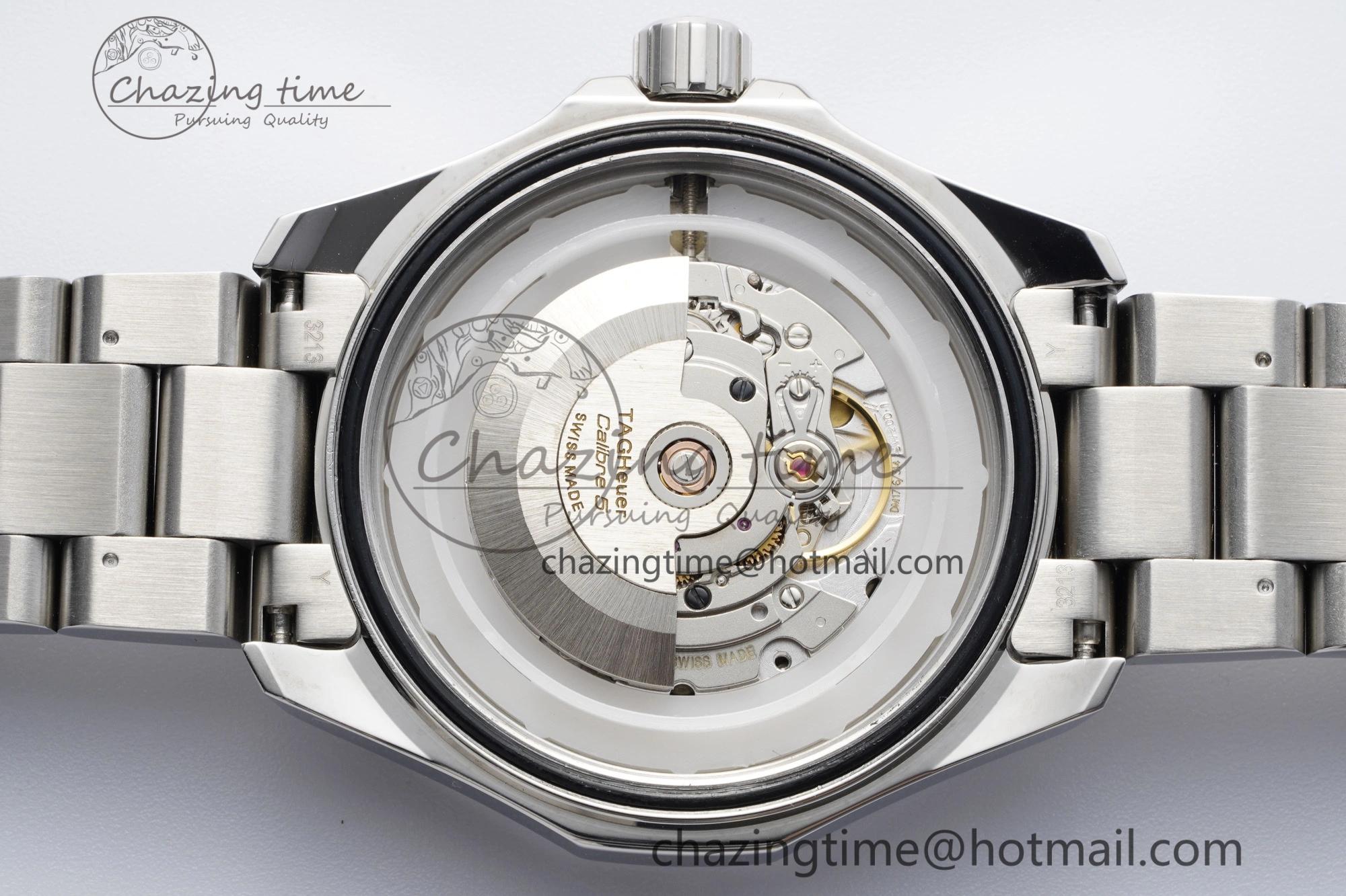 Contemporary Aquaracer Calibre 5 44mm TARF 1:1 Best Edition White Dial SS Bezel on SS Bracelet SW 9682