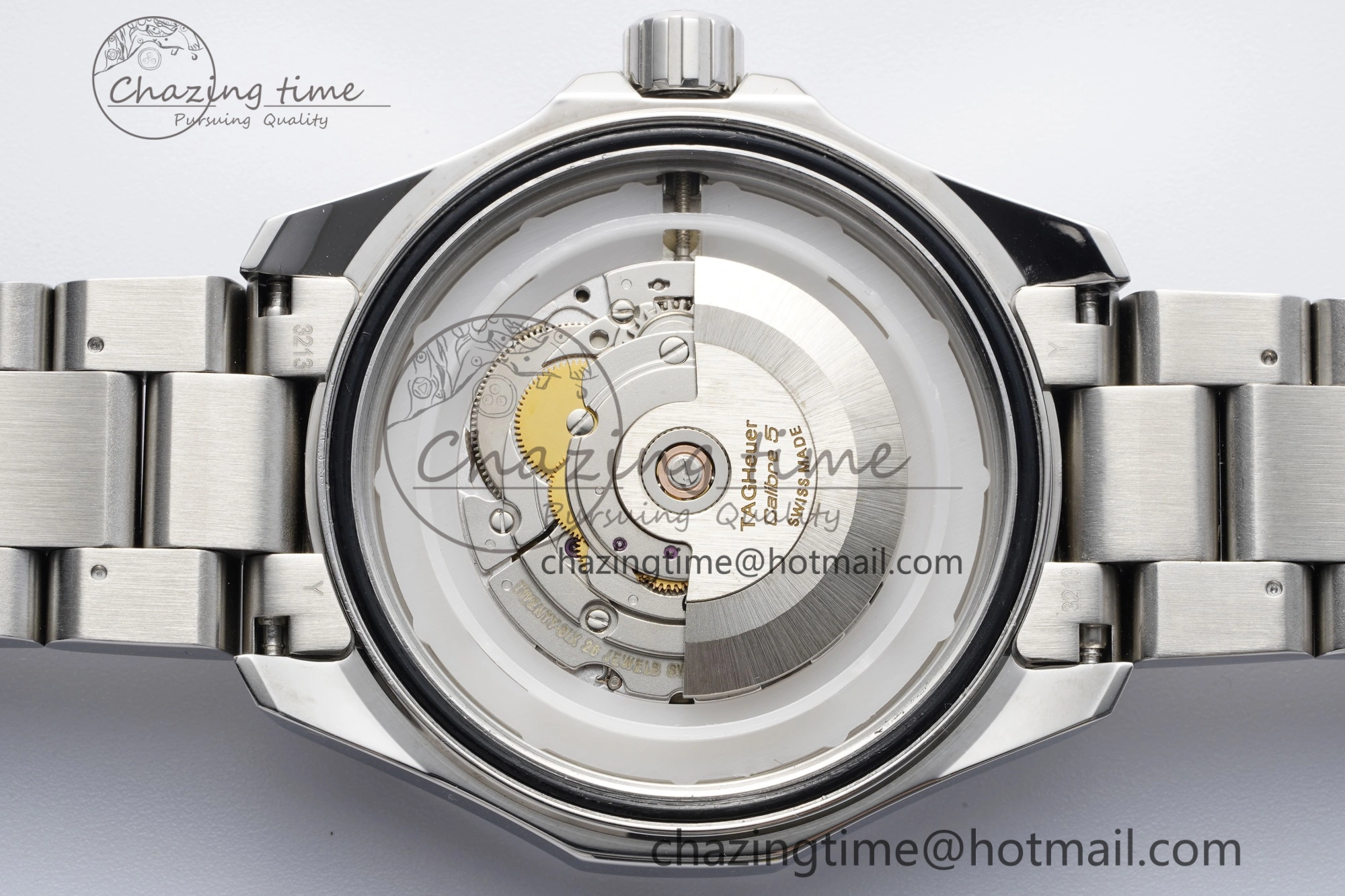 Contemporary Aquaracer Calibre 5 44mm TARF 1:1 Best Edition White Dial SS Bezel on SS Bracelet SW 9682