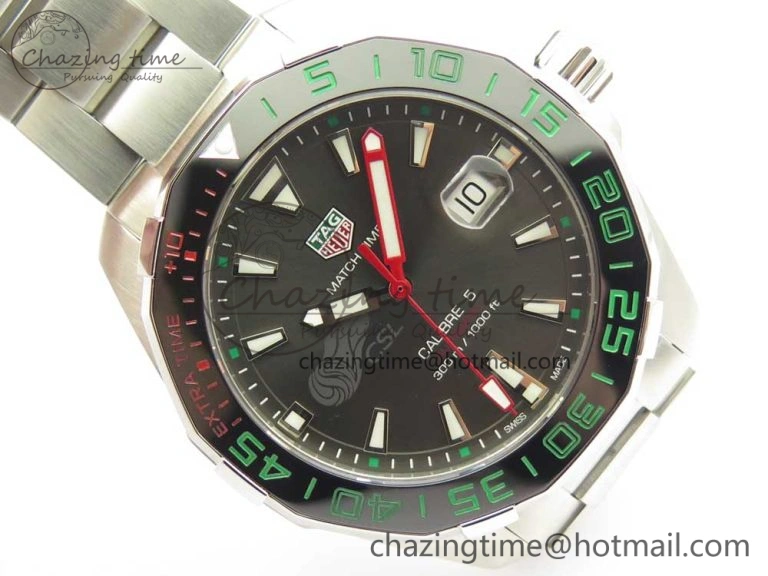 Affordable Aquaracer Calibre 5 CSL 43mm SS GSF 1:1 Best Edition Gray Dial on SS Bracelet A 9683