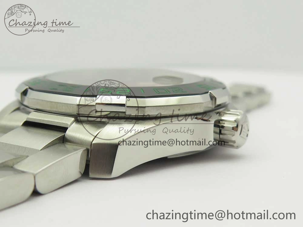 Affordable Aquaracer Calibre 5 CSL 43mm SS GSF 1:1 Best Edition Gray Dial on SS Bracelet A 9683