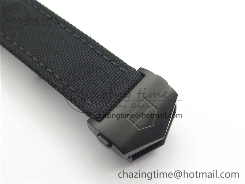 Aquaracer Calibre 5 Gold Carbon TBF 1:1 Best Edition Carbon Dial on Nylon Strap A Premium 9675