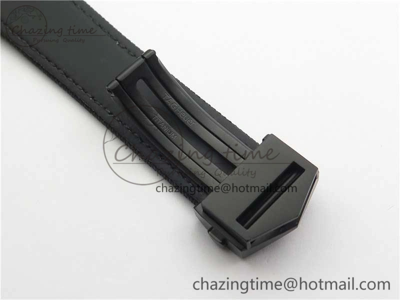 Aquaracer Calibre 5 Gold Carbon TBF 1:1 Best Edition Carbon Dial on Nylon Strap A Premium 9675