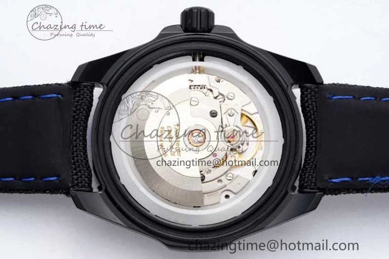 Reliable Aquaracer Calibre 5 PVD 41mm TARF 1:1 Best Edition Carbon Blue Dial on Black Nylon Strap SW 9655