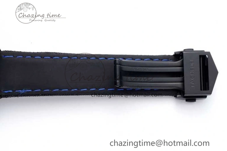 Reliable Aquaracer Calibre 5 PVD 41mm TARF 1:1 Best Edition Carbon Blue Dial on Black Nylon Strap SW 9655
