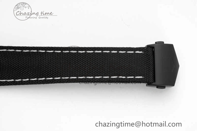 Aquaracer Calibre 5 PVD 41mm TARF 1:1 Best Edition Carbon RG Dial on Black Nylon Strap SW TechFriendly 9654