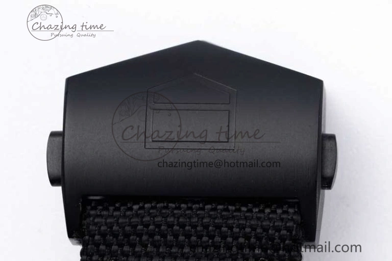 Aquaracer Calibre 5 PVD 41mm TARF 1:1 Best Edition Carbon RG Dial on Black Nylon Strap SW TechFriendly 9654
