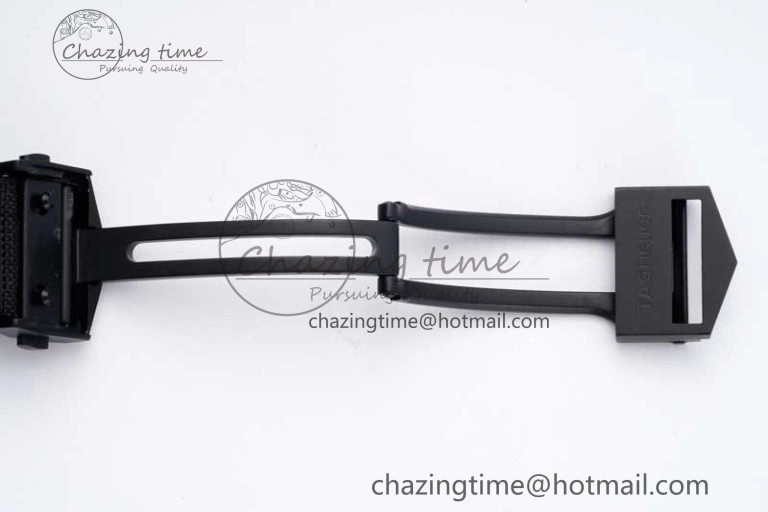 Aquaracer Calibre 5 PVD 41mm TARF 1:1 Best Edition Carbon RG Dial on Black Nylon Strap SW TechFriendly 9654