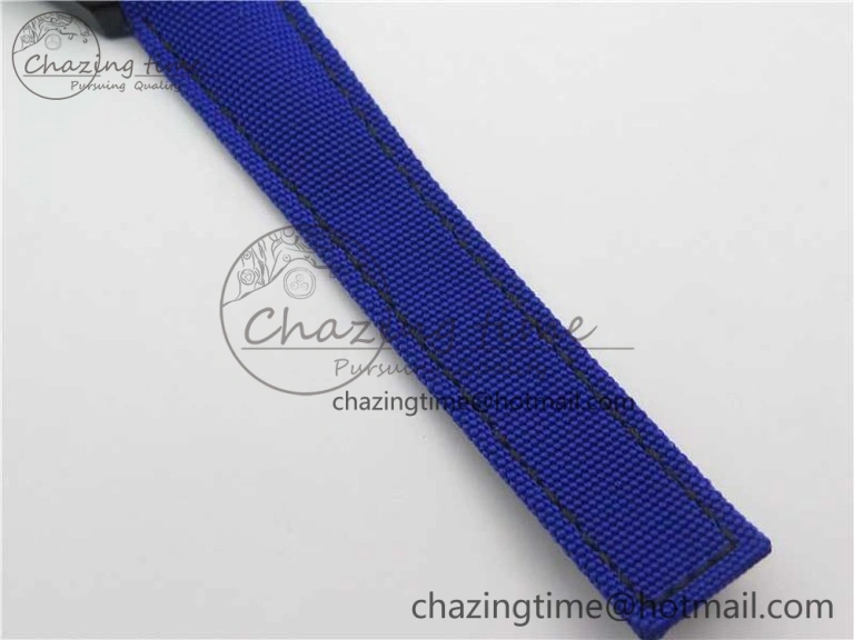 Compact Aquaracer Calibre 5 PVD 43mm V6F 1:1 Best Edition Black Blue Dial on Blue Nylon Strap A 9681