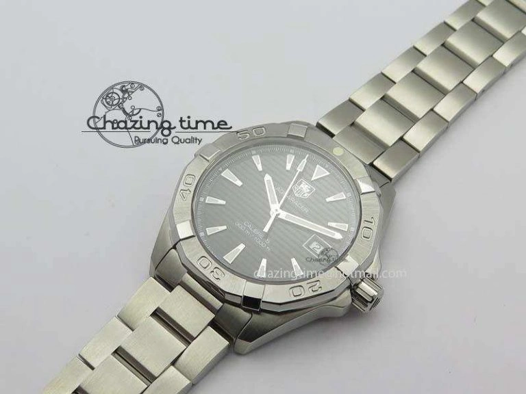 Modern Aquaracer Calibre 5 SS 1:1 Best Edition Black Dial On SS Bracelet A 9706