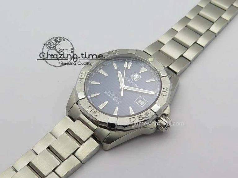 Aquaracer Calibre 5 SS 1:1 Best Edition Blue Dial On SS Bracelet A Attractive 9702