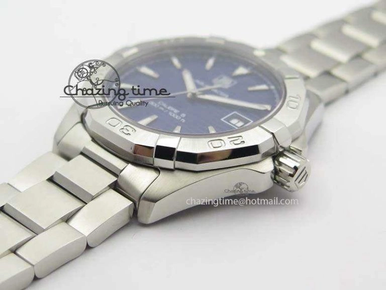 Aquaracer Calibre 5 SS 1:1 Best Edition Blue Dial On SS Bracelet A Attractive 9702