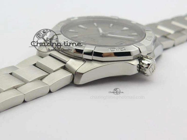 Resilient Aquaracer Calibre 5 SS 1:1 Best Edition Gray Dial On SS Bracelet A 9703