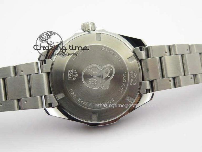 Aquaracer Calibre 5 SS MKF 1:1 Best Edition Blue Textured Dial Ceramic Bezel On SS Bracelet A TimelessDesign 9699