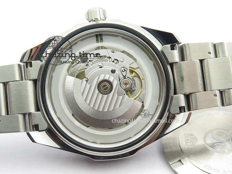 Aquaracer Calibre 5 SS MKF 1:1 Best Edition Blue Textured Dial Ceramic Bezel On SS Bracelet A TimelessDesign 9699