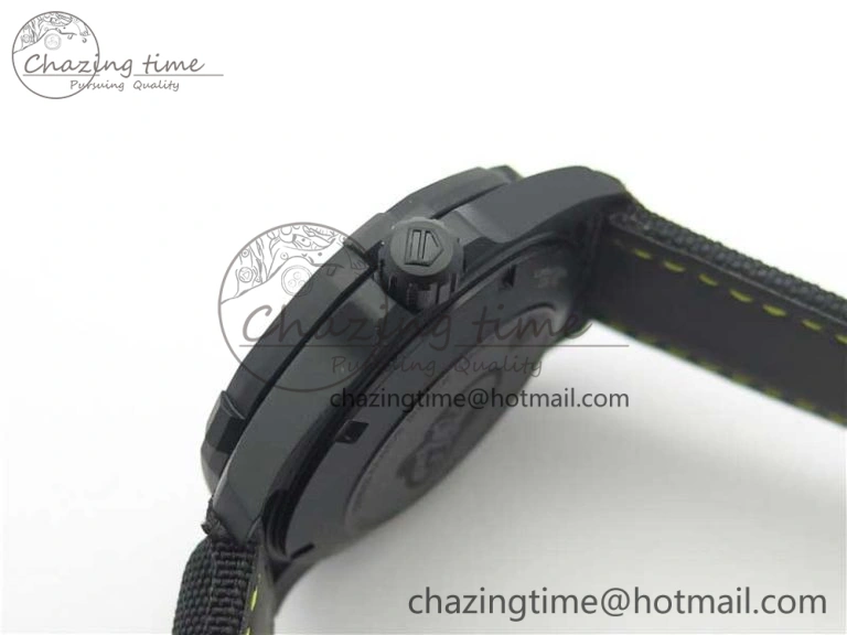 GoodFit Aquaracer Calibre 5 Yellow Carbon TBF 1:1 Best Edition Carbon Dial on Nylon Strap A 9677