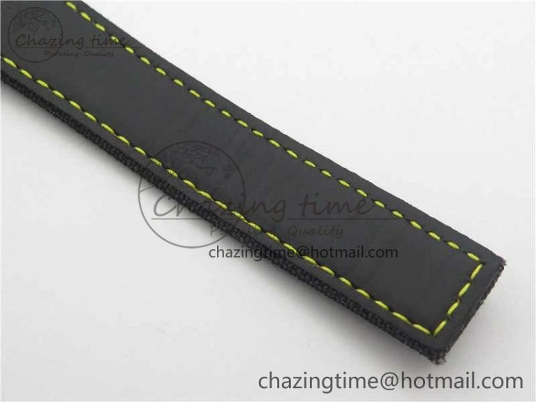GoodFit Aquaracer Calibre 5 Yellow Carbon TBF 1:1 Best Edition Carbon Dial on Nylon Strap A 9677