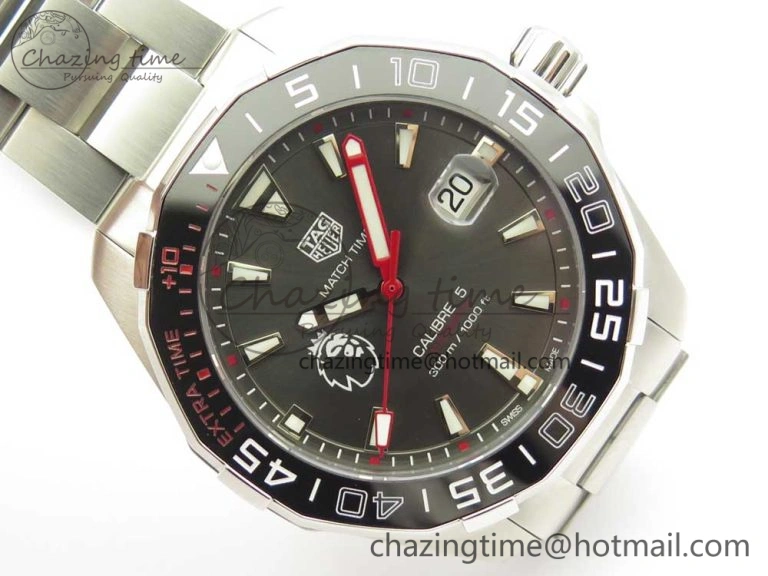 EasyMatch Aquaracer English Premier League Limited 43mm SS GSF 1:1 Best Edition Gray Dial on SS Bracelet A 9679