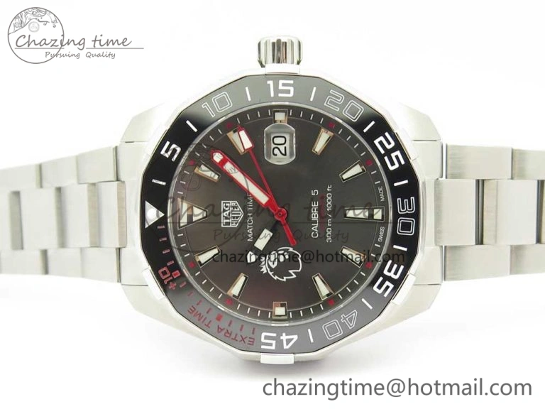 EasyMatch Aquaracer English Premier League Limited 43mm SS GSF 1:1 Best Edition Gray Dial on SS Bracelet A 9679