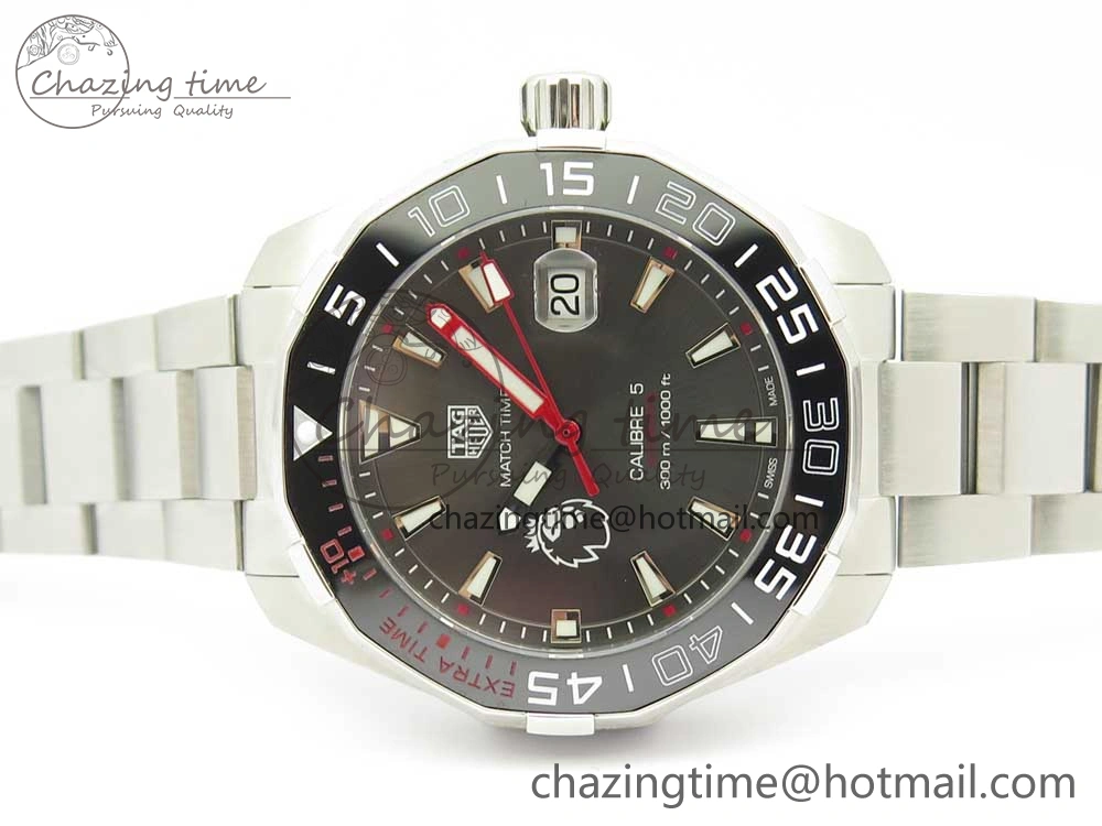 EasyMatch Aquaracer English Premier League Limited 43mm SS GSF 1:1 Best Edition Gray Dial on SS Bracelet A 9679