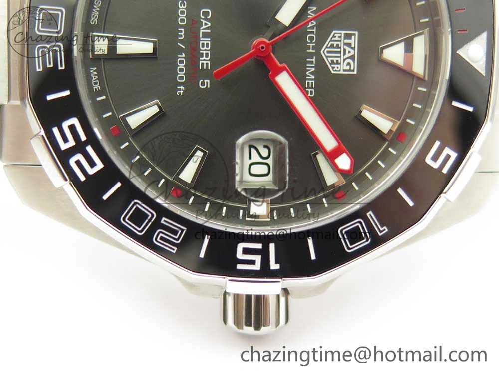EasyMatch Aquaracer English Premier League Limited 43mm SS GSF 1:1 Best Edition Gray Dial on SS Bracelet A 9679