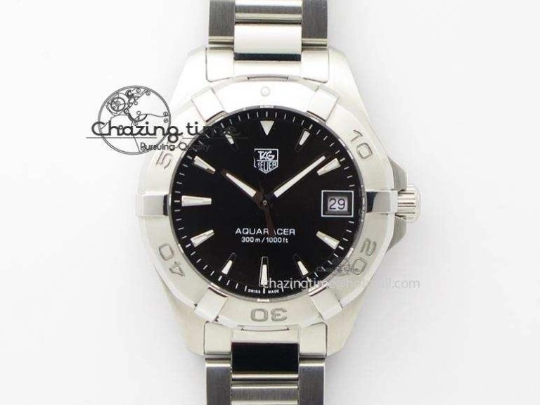 Upgraded Aquaracer Ladies SS Black Stick Markers Dial On SS Bracelet Swiss Quartz 9711