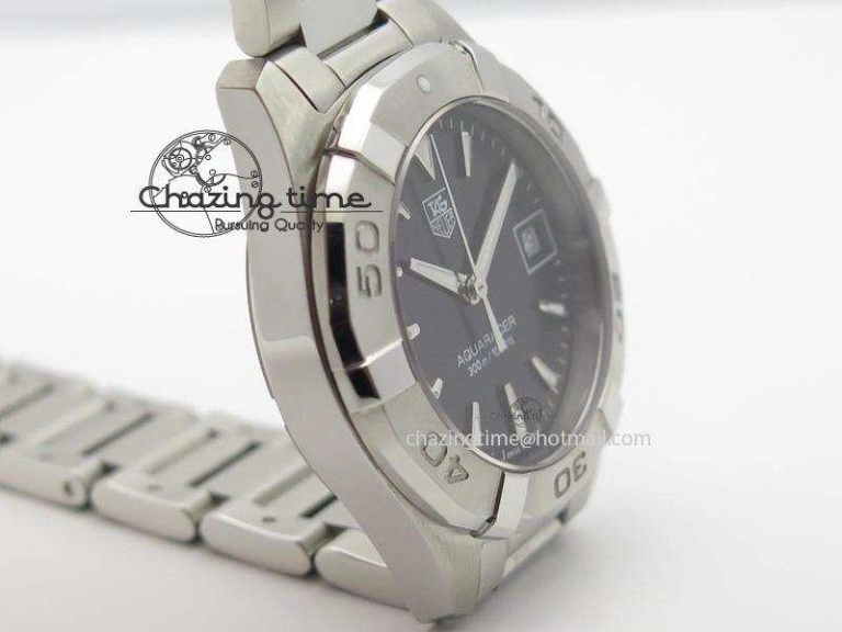 Upgraded Aquaracer Ladies SS Black Stick Markers Dial On SS Bracelet Swiss Quartz 9711