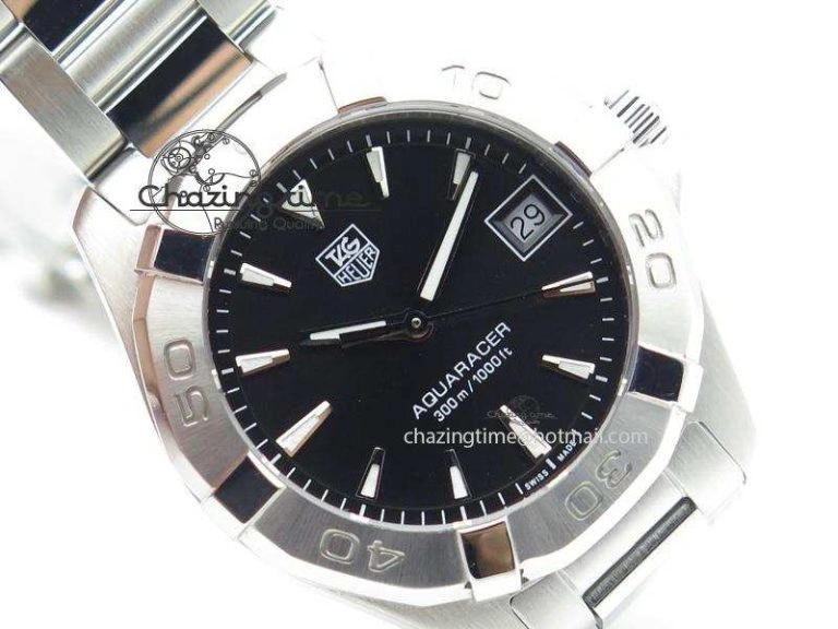 Upgraded Aquaracer Ladies SS Black Stick Markers Dial On SS Bracelet Swiss Quartz 9711